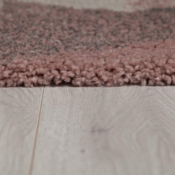 Růžovo-šedý koberec Flair Rugs Nuru, 60 x 230 cm