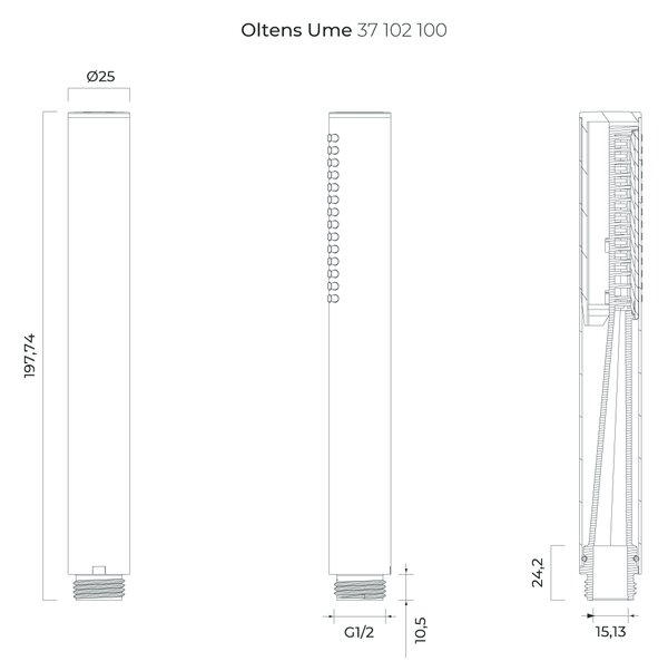Oltens Ume sprchová hlavice chrom 37102100