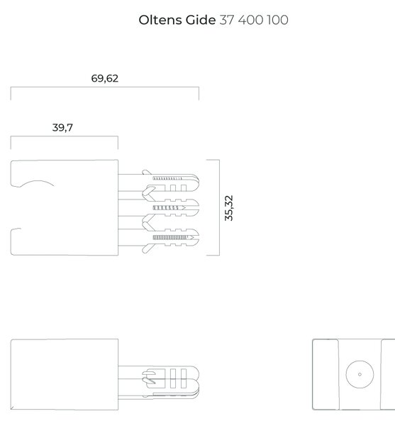Oltens Gide sprchový držák | cm 37400100