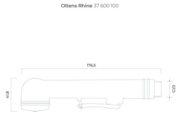 Oltens Rhine bidetová sprška chrom 37600100