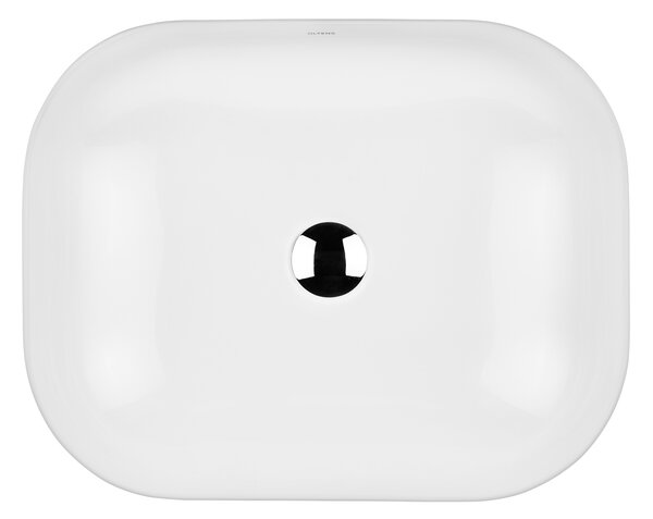 Oltens Josen umyvadlo 50x39.5 cm oválné na pult bílá lesk 40305000