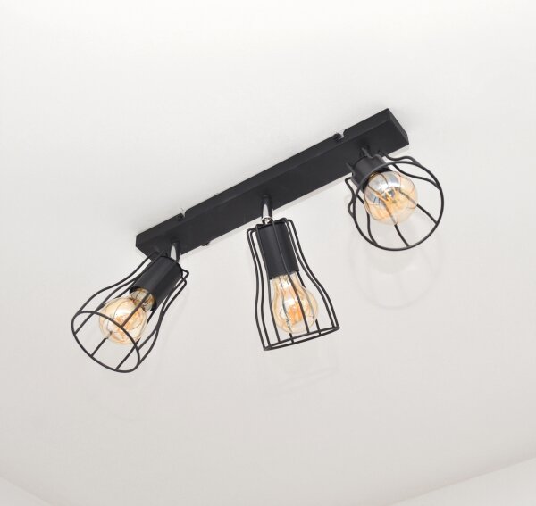 LED Bodové svítidlo TUBE II 3xE27/15W/230V černá