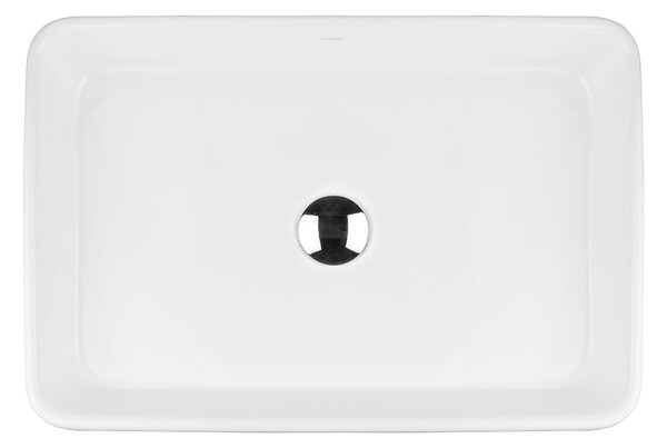 Oltens Lustra umyvadlo 60.5x35 cm obdélníkový na pult bílá lesk 40306000
