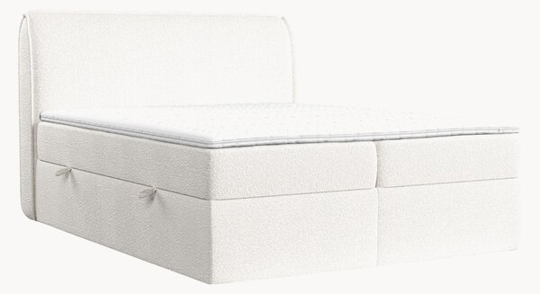 Ručně vyrobená bouclé postel's úložným prostorem Organic, H 3 cm