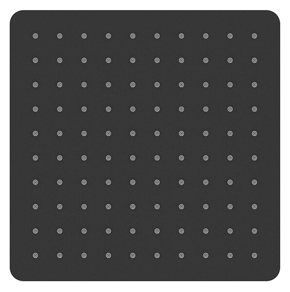 Oltens Vindel hlavová sprcha 30x30 cm čtvercový černá mat 37001300