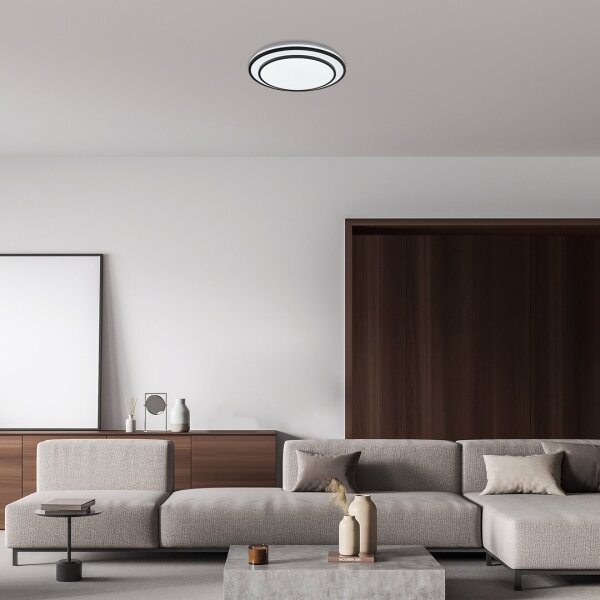 Rabalux 2130 - LED Stmívatelné stropní svítidlo LUPITA LED/40W/230V černá + DO