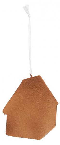 Závěsná vánoční ozdoba perníkový domeček s třpytivou polevou Bevroren VIII – 9x1x10 cm