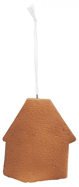 Závěsná vánoční ozdoba perníkový domeček s třpytivou polevou Bevroren VI – 9x1x10 cm