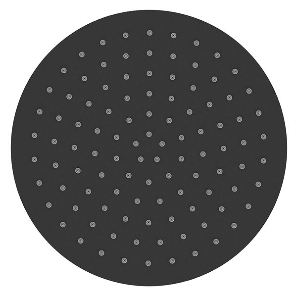 Oltens Vindel hlavová sprcha 30x30 cm kulatý černá mat 37000300