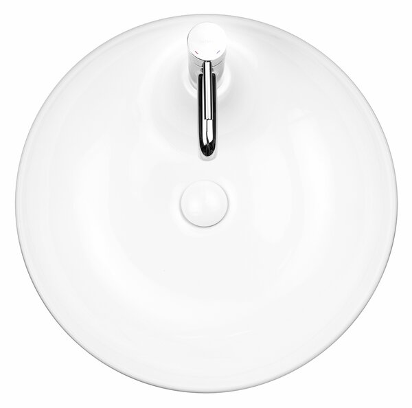 Oltens Lysake umyvadlo 48.5x48.5 cm kulatý na pult bílá 41307000