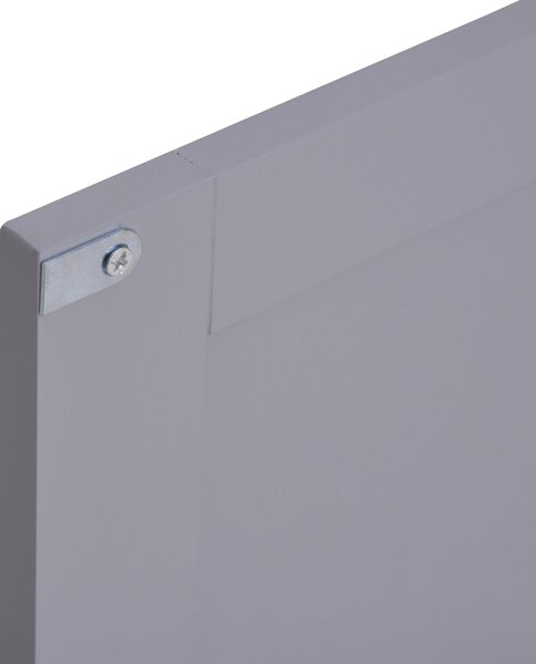 Kleankin Koupelnová Skříňka pod Umývadlo - 2-dveřová skříňka s policí - rozměry 60L x 30W x 60H cm - v šedobílé dřevě | Aosom