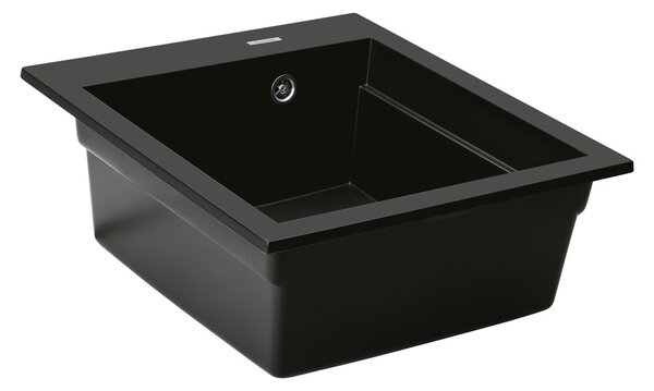 Oltens Gravan granitový dřez 51.5x47 cm černá 72001300