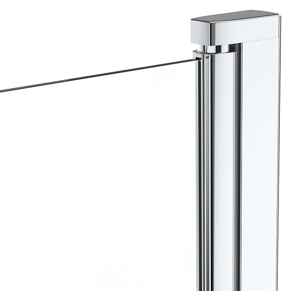 Oltens Fulla vanová zástěna 85 cm jednodílný chrom lesk/čiré sklo 23102100