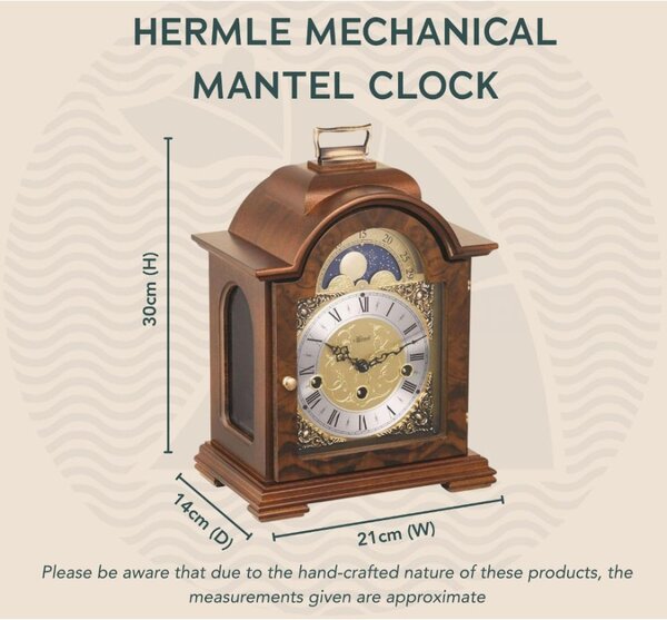 Stolní mechanické hodiny 22864-740340 Hermle 30cm