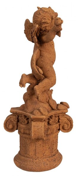 Náboženská socha malého amorka na podstavci Bartholomeus – 30 cm