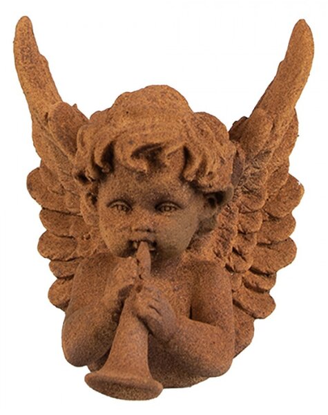 Náboženská socha andělíčka hrajícího na trubku Bartholomeus – 12 cm