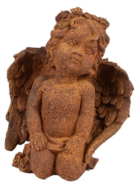 Náboženská socha klečícího andělíčka s křídly Bartholomeus – 11 cm