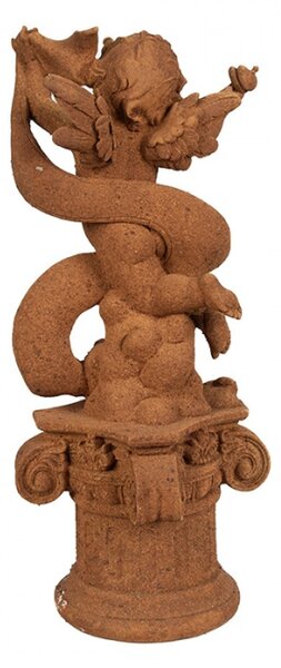 Náboženská socha malého amorka na podstavci Bartholomeus – 30 cm