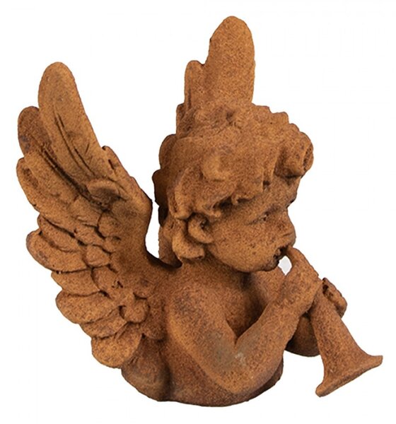 Náboženská socha andělíčka hrajícího na trubku Bartholomeus – 12 cm