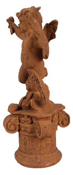 Náboženská socha malého amorka na podstavci Bartholomeus – 30 cm