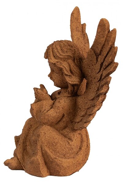 Náboženská socha sedícího andělíčka III Bartholomeus – 15 cm