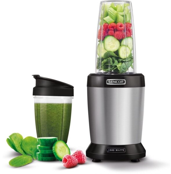 Sencor - Smoothie nutri mixér 1000W/230V stříbrná
