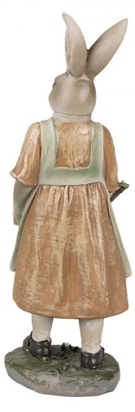 Velikonoční figurka králíčí maminky s košíkem vajíček – 25 cm