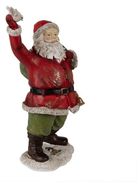 Figurka Santa Clause s hrdličkou – 13x10x23 cm