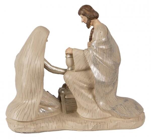 Figurka Ježíška s rodiči v betlému – 23 cm