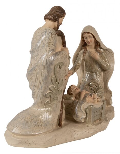 Figurka Ježíška s rodiči v betlému – 23 cm