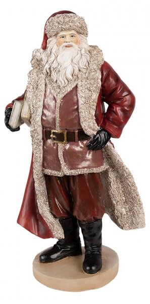 Figurka Santa Clause s knížkami – 33 cm