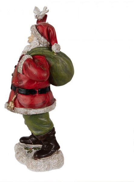 Figurka Santa Clause s hrdličkou – 13x10x23 cm