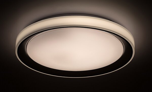 Rabalux 3510 LED stropní svítidlo Everest 1x40W | 3200lm | 2700-6500K | RGB - dálkové ovládání, nastavitelná teplota osvětlení, paměťová funkce, časovač, Wi-Fi, noční režim, stmívatelné, stříbrná