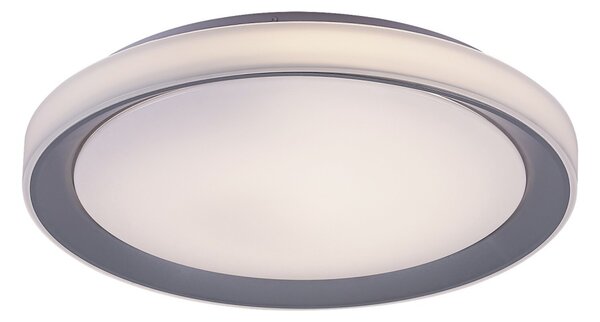 Rabalux 3510 LED stropní svítidlo Everest 1x40W | 3200lm | 2700-6500K | RGB - dálkové ovládání, nastavitelná teplota osvětlení, paměťová funkce, časovač, Wi-Fi, noční režim, stmívatelné, stříbrná