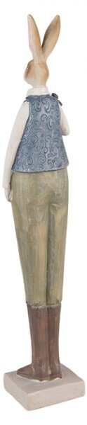 Figurka králíčka držícího mrkvičky – 6x5x36 cm