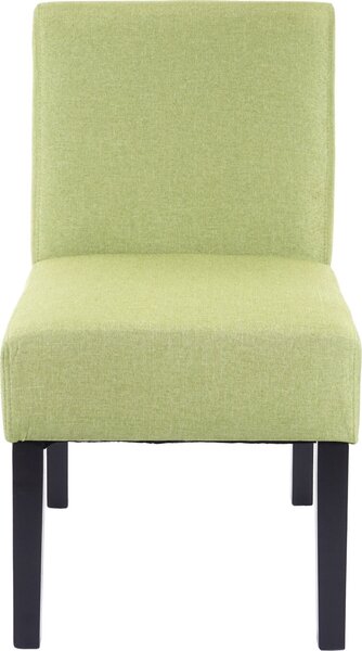 Sada 2 jídelních židlí HWC-F61, lounge chair, látka/textil zelená