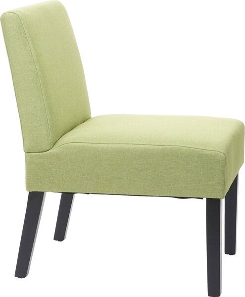 Sada 2 jídelních židlí HWC-F61, lounge chair, látka/textil zelená