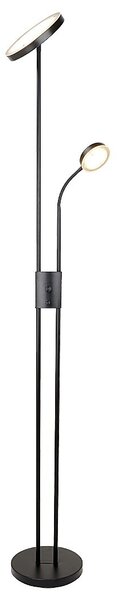 Rabalux 3240 LED stojací lampa Ophus 1x18,5W+4,5W | 2110lm | 3000K - stmívatelné, černá