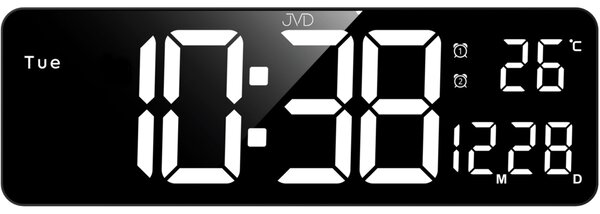 JVD Digitální nástěnné barevné hodiny s LED podsvícením JVD DH324
