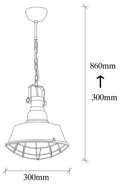 Černé závěsné svítidlo s kovovým stínidlem ø 30 cm Itak – Opviq lights