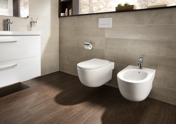 Roca Meridian wc mísa se sedátkem s pomalým sklápěním závěsná bez splachovacího kruhu bílá A34H240000