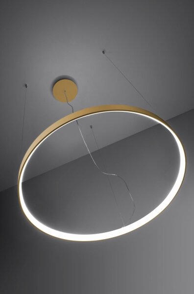 Thoro TH.217 - LED Lustr na lanku RIO LED/30W/230V CRI95 4000K pr. 55 cm zlatá