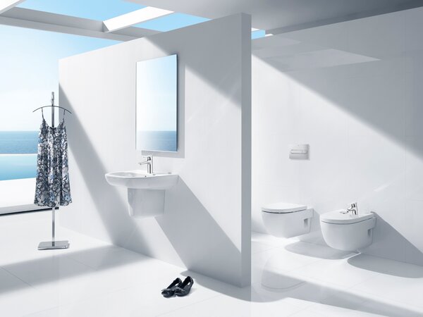 Roca Meridian-N Compacto sada wc s mísou a sedátkem závěsná bez splachovacího kruhu bílá A34H242000