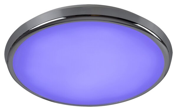 Rabalux 3464 LED venkovní stropnice Balthasar 1x18W | 1600lm | 3000-6500K | RGB | IP44 - chrom, bílá