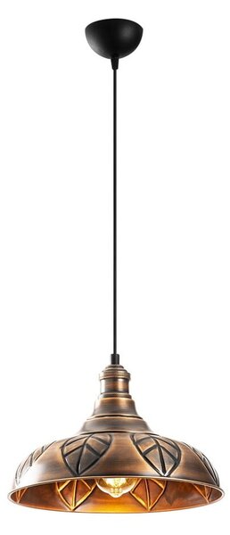 Kovové závěsné svítidlo v měděné barvě Opviq lights Philip
