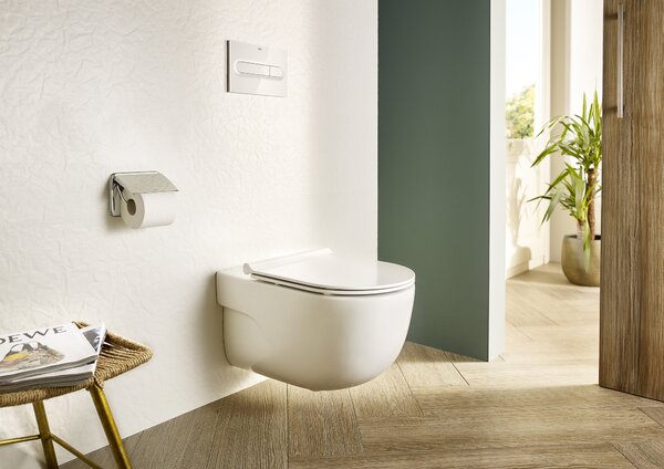 Roca Meridian-N Compacto sada wc s mísou a sedátkem závěsná bez splachovacího kruhu bílá A34H242000
