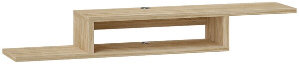 HOMCOM Floating Wall TV Stand se policí - Dub | Aosom