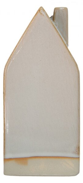 Dekorace béžový porcelánový domeček Lena – 15 cm