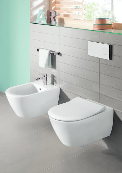 Villeroy & Boch Subway 2.0 záchodová mísa závěsná bez splachovacího kruhu bílá 5614R0R1