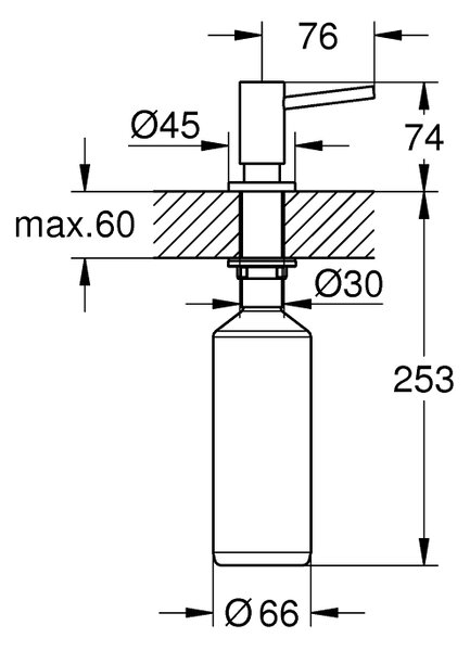 Grohe Cosmopolitan dávkovač tekutin Warm Sunset 40535DA0